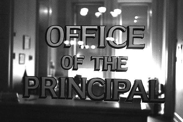 Office of the principal door