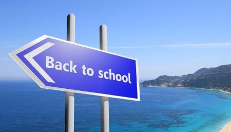 Back to school sign