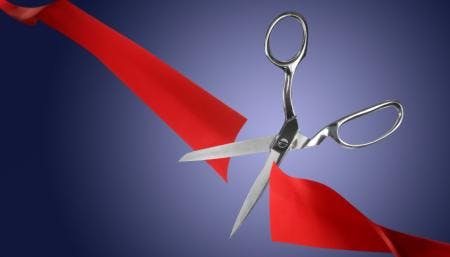 scissors snipping ribbon